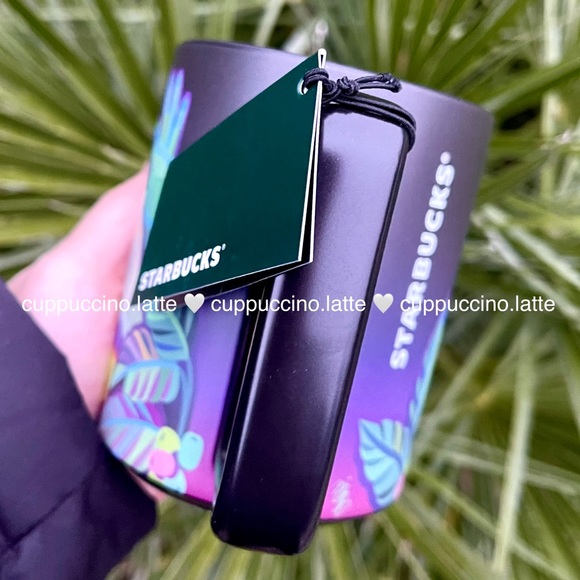 👌NEW💜Starbucks 2021 ASL Holiday Navy & Purple Ombre Gradient Hands Mug - Picture 4 of 8